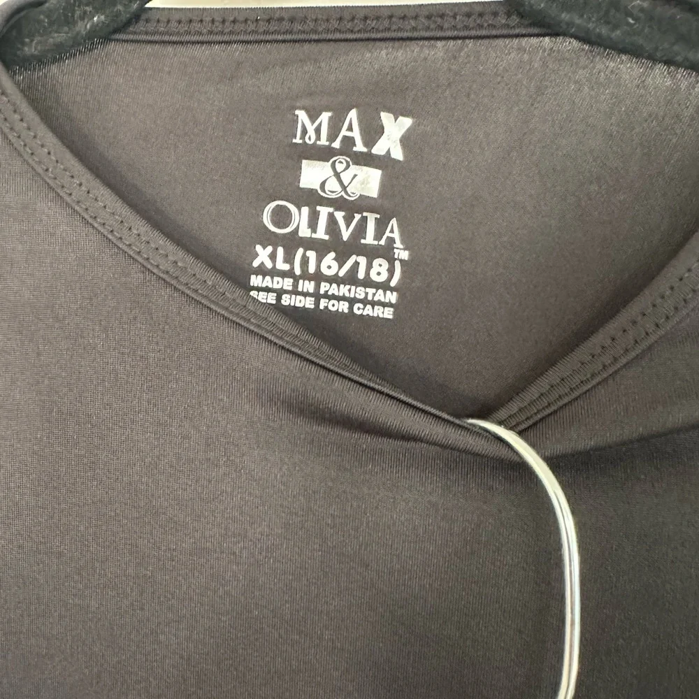 Max & Olivia 2 Piece Sleepwear / Under Garment– Black – Boys XL (16/18) – NEW